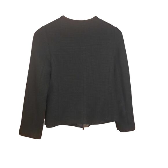 Vince Womens Black Wool Blend Long Sleeve Zip Front Sweater Jacket Size 6 - Picture 3 of 7